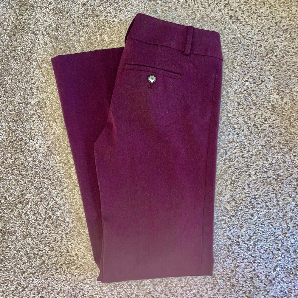 Ann Taylor LOFT Trouser NWOT petite burgundy